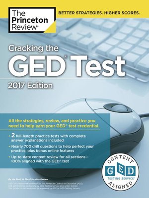 cover image of Cracking the GED Test with 2 Practice Tests, 2017 Edition